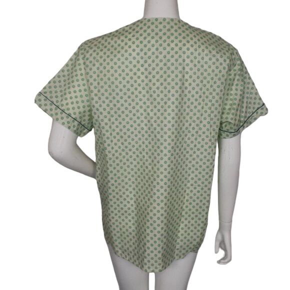 Green Polka Dot Pajamas, C/L, 2 pc, Summer/Short sleeves/Short pants, Cotton - Picture 8 of 10